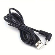 9eight5 Electronics Accessories Barrel Jack Power Cable (Elbow) - 3.5mm x 1.35mm charger (Black) 1m Barrel Jack Power Cable (Elbow) - 3.5mm x 1.35mm charger (Black) 1m