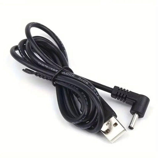 9eight5 Electronics Accessories Barrel Jack Power Cable (Elbow) - 3.5mm x 1.35mm charger (Black) 1m Barrel Jack Power Cable (Elbow) - 3.5mm x 1.35mm charger (Black) 1m