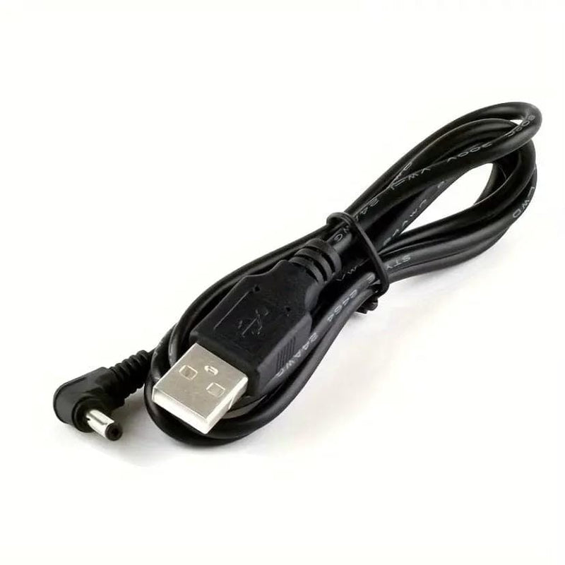 9eight5 Electronics Accessories Barrel Jack Power Cable (Elbow) - 3.5mm x 1.35mm charger (Black) 1m Barrel Jack Power Cable (Elbow) - 3.5mm x 1.35mm charger (Black) 1m
