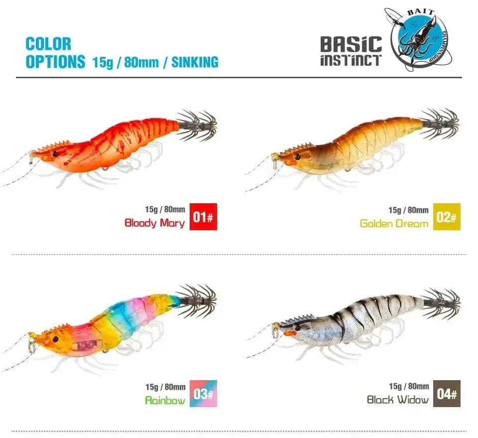 China China Luminous Squid Jig Hook Fishing Lures 8cm 15g Soft Foot Octopus Lure Wood Shrimp Cuttlefish Artificial Hard Bait For Sea Tools