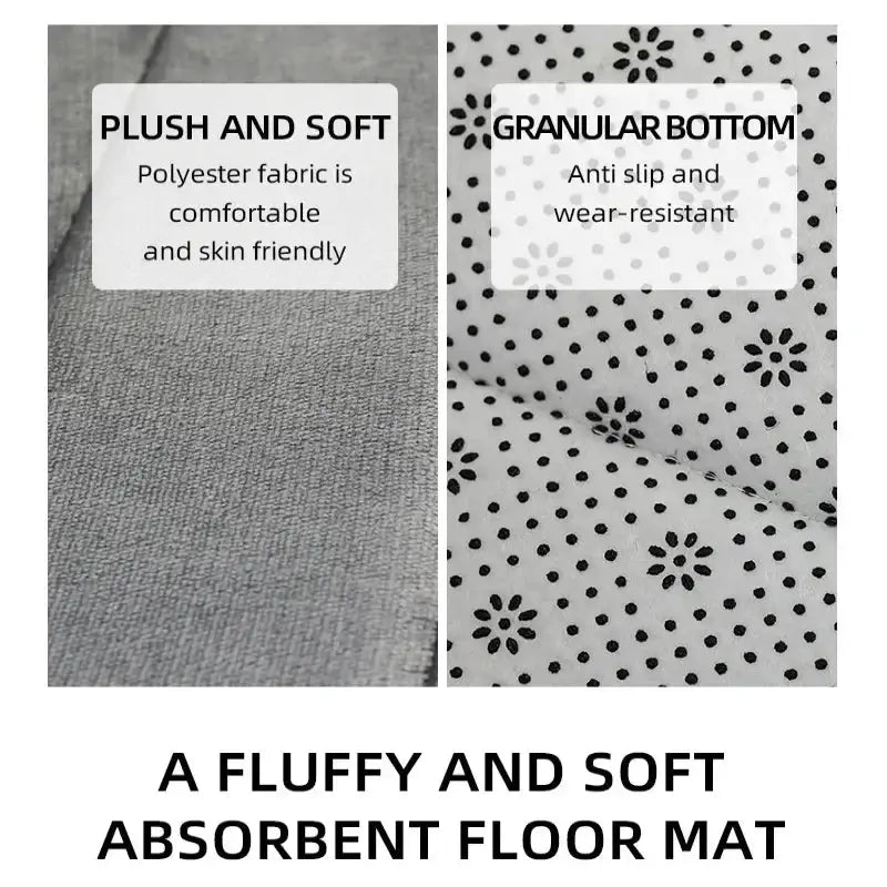 Bathroom Velvet Anti-slip Mat (different colours & sizes available) by Habicare