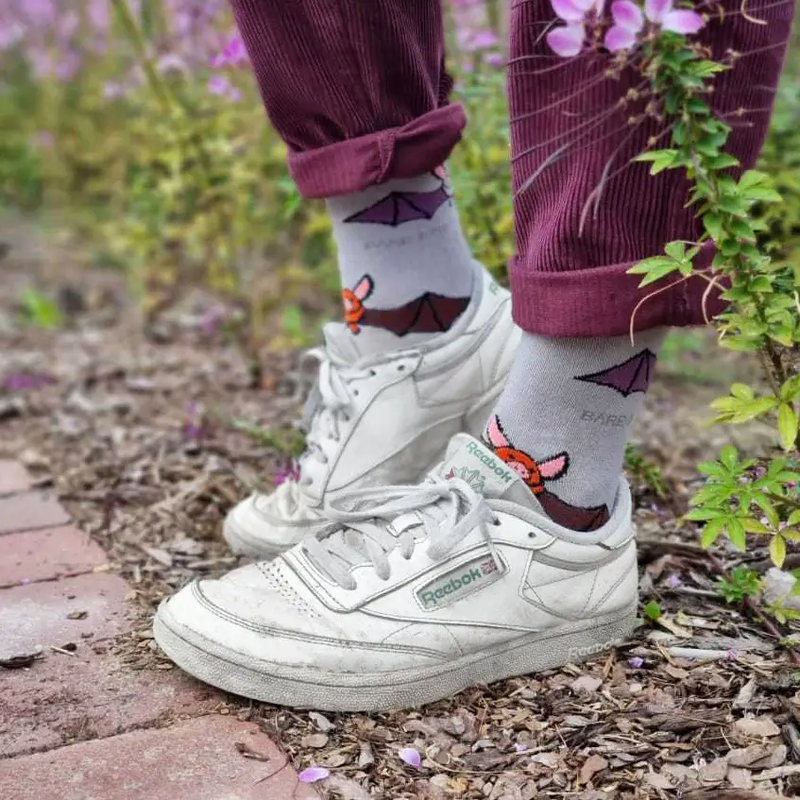 Save the Bats Bamboo Socks by Barekind NZ