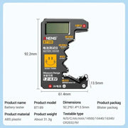 Battery Tester BT189 (Button Cell, AA, AAA, C, D, 9V, 14500, 16340) by 9eight5