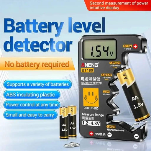 Battery Tester BT189 (Button Cell, AA, AAA, C, D, 9V, 14500, 16340) by 9eight5