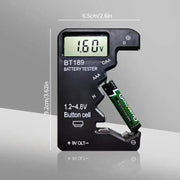 Battery Tester (Button Cell, AA, AAA, C, D, 9V, 14500, 16340) by That Watch Shop