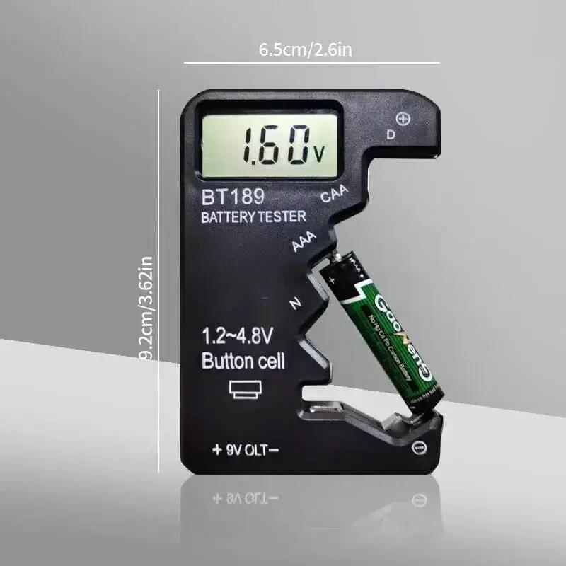 Battery Tester (Button Cell, AA, AAA, C, D, 9V, 14500, 16340) by That Watch Shop