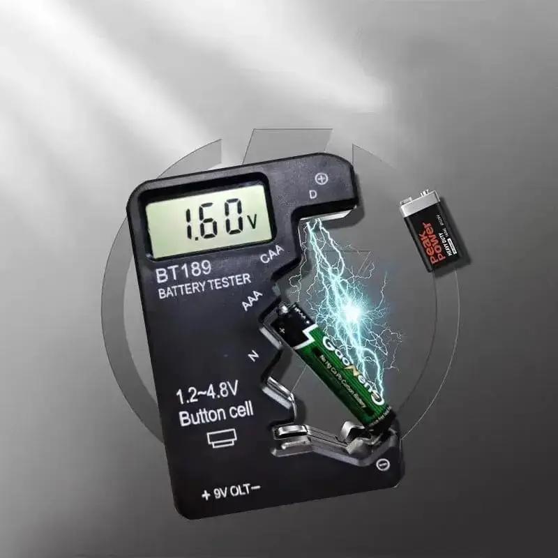 Battery Tester (Button Cell, AA, AAA, C, D, 9V, 14500, 16340) by That Watch Shop