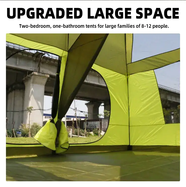 Camping Tent 420x305x210cm - Green by salelink.co.nz