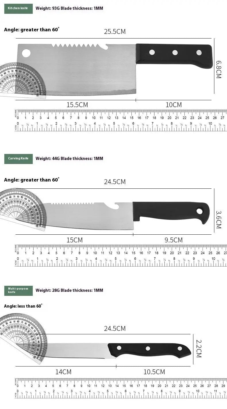 Kitchen Knives 8-Piece Gift Box Bone Cutting Knife Chef Scissors A spit 8piece Set by China Dropship