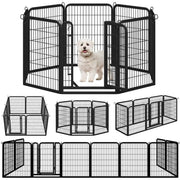 8 Panels Dog Playpen Dog Pen by Yaheetech
