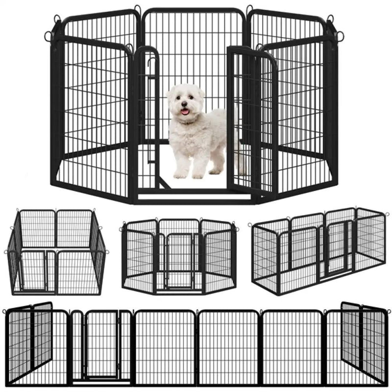 8 Panels Dog Playpen Dog Pen by Yaheetech