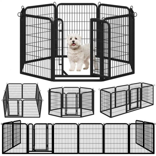 8 Panels Dog Playpen Dog Pen by Yaheetech