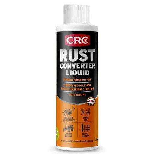 CRC Rust Treatment Wholesale CRC Rust Converter 250ml - Neutralises Rust (Pack of 6) CRC Rust Converter 250ml - Neutralises Rust - Wholesale | Action Outdoors