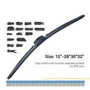 1pcs Universal Frameless Wiper Blade 28", 13 Adapators by dealonline.co.nz
