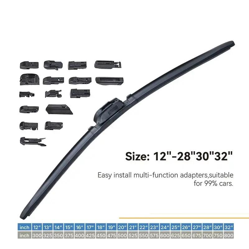 1pcs Universal Frameless Wiper Blade 28", 13 Adapators by dealonline.co.nz