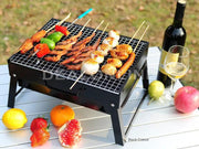 Portable Briefcase-Size Charcoal BBQ Stove Grill - BLACK by dealonline.co.nz