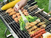 Foldable Stainless Steel BBQ Stove Grill Combo 1 by dealonline.co.nz