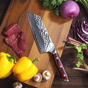 Keemake Nakiri Knife 7 Inch Damascus Steel Kitchen Chinese Meat Cleaver Knife by China Dropship