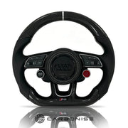Audi Steering Wheel (Carbon Fiber+Perforated Leather) #19 by CARBONISE