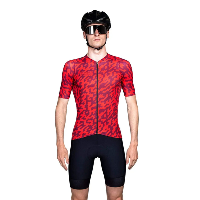 Bioracer Spitfire Jersey SS Red Noise by Euro Cycling NZ