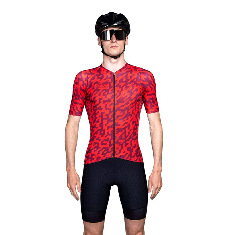 Euro Cycling NZ Clothing Bioracer Spitfire Jersey SS Red Noise Bioracer Spitfire Jersey SS Red Noise Cycling Jersey | NZ