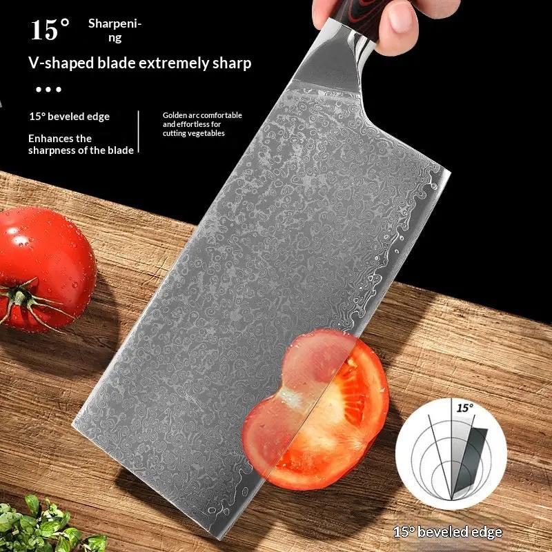Manufacturers Damascus Steel Kitchen Knife Set Combo Damascus Japanese Knife by China Dropship