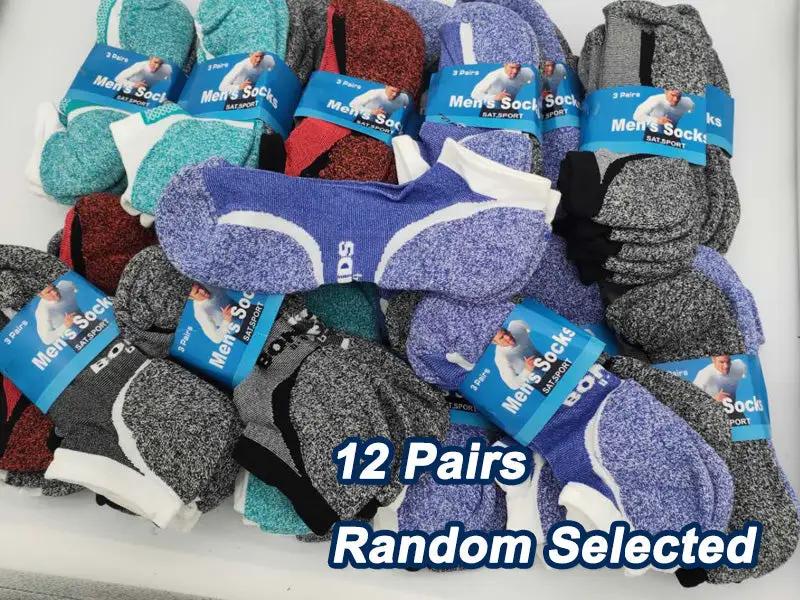 High Performance Sport Socks (12 Pairs) Size 6-10, Random Colour by dealonline.co.nz