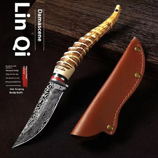 Factory Mongolia Handle Meat Knife Antlers Knife by China Dropship