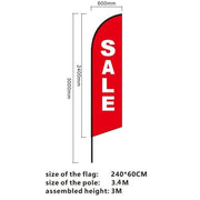 dealonline.co.nz dealonlinenz ‘SALE’ 3.4M Commercial Feather Banner Flag ONLY Sale 3.4M Commercial Feather Banner Flag