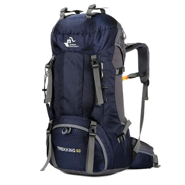 Mead's Supply & Equipment Outfitters limited Backpacks & Hiking Bags 60L Hiking Backpack with Rain Cover — Lightweight Nylon Trekking Pack 60L Hiking Backpack with Rain Cover — Lightweight Nylon Trekking Pack