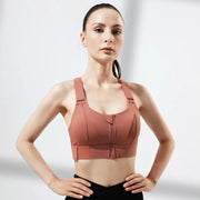 Mead's Supply & Equipment Outfitters limited Sports Bras High-Impact Women's Sports Bra with Front Zipper High-Impact Women's Sports Bra with Front Zipper