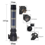Mead's Supply & Equipment Outfitters limited Flashlights High-Power Solar Rechargeable Flashlight with Emergency Hammer High-Power Solar Rechargeable Flashlight with Emergency Hammer