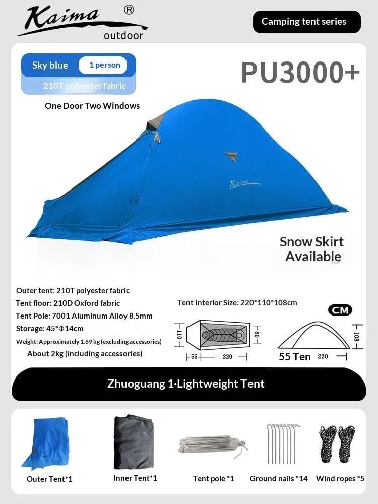 Mead's Supply & Equipment Outfitters limited Tents Ultralight Hiking Tent — 1–2 Person Camping Shelter Ultralight Hiking Tent — 1–2 Person Camping Shelter