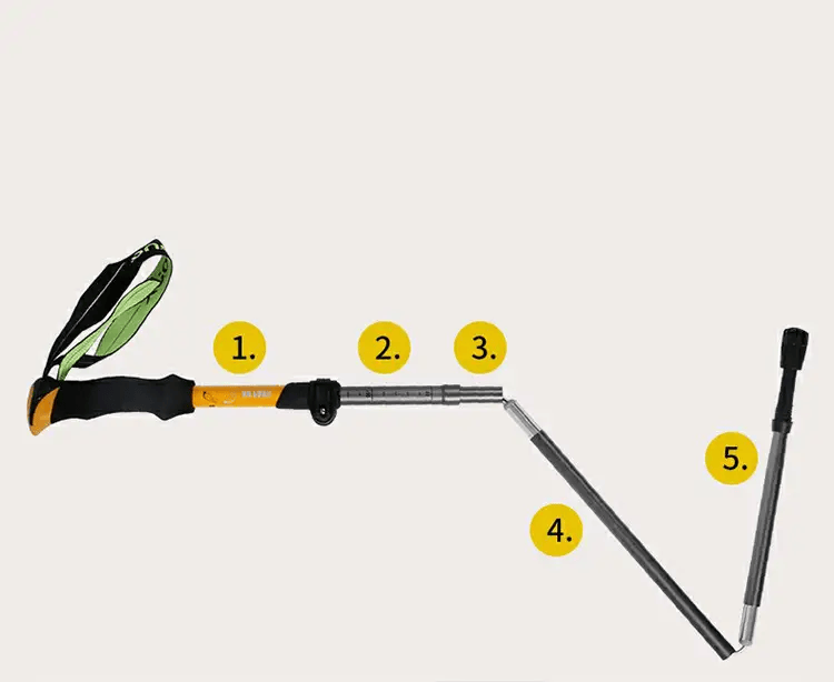 7075 Aluminium Trekking Poles with Quick Lock System LBDS4013 by ECOTREK