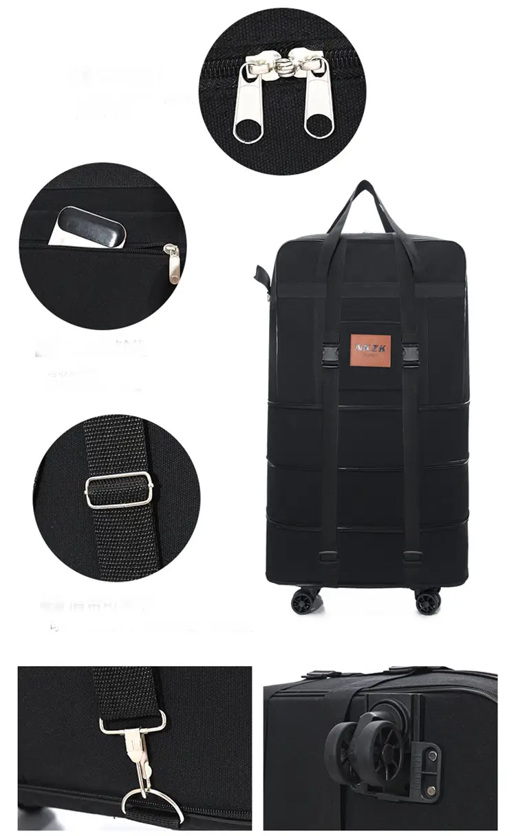 158L Expandable Luggage Bag – Foldable Rolling Travel Bag XCMF1183 by ECOTREK