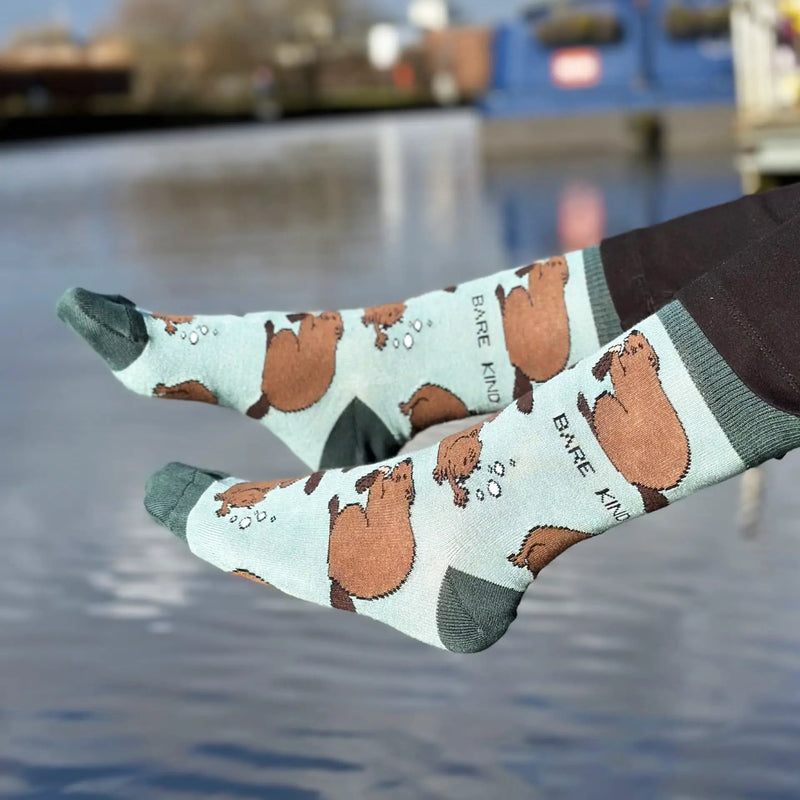 Save the Beavers Bamboo Socks by Barekind NZ