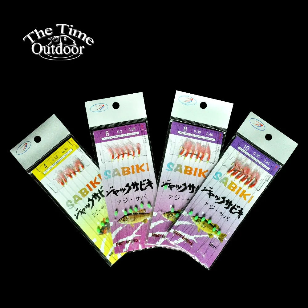 5 Packs High Quality Sabiki Sea Fishing Lures Rigs Hooks Saltwater Soft Fishing Lure Tackle For Big Game de pesca - Action Outdoors Kiwi