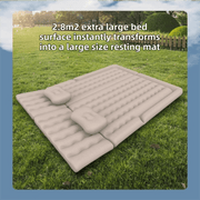 SportZone.co.nz Auto Accessories > Auto Accessories Others > Automotive Decor Beige Multi-Chamber Car Inflatable Air Mattress with Electric Pump, Storage Bag & Pillows for Universal Trunk Sleeping and Camping (174 x 126 CM) Beige Multi-Chamber Car Inflatable Air Mattress with Electric Pump, Storage Bag & Pillows for Universal Trunk Sleeping and Camping (174 x 126 CM)