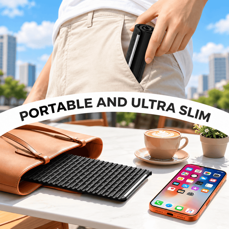 techplus Bendable Silicone Phone Holder – Foldable Mobile, Tablet & Desktop Stand (Black) Default Title Bendable Silicone Phone Holder – Foldable Mobile, Tablet & Desktop Stand (Black) Default Title
