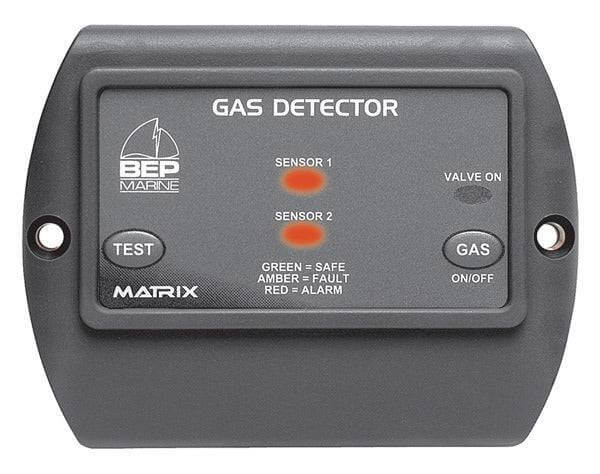 Gas Detector 600-GDL Valve Control showing sensors and valve status indicators.