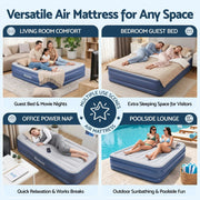 SportZone.co.nz Outdoor Recreation > Camping > Inflatable Mattresses Bestway Queen Air Mattress with Built-in Pump Tritech Inflatable Bed 56cm Bestway Queen Air Mattress with Built-in Pump Tritech Inflatable Bed 56cm