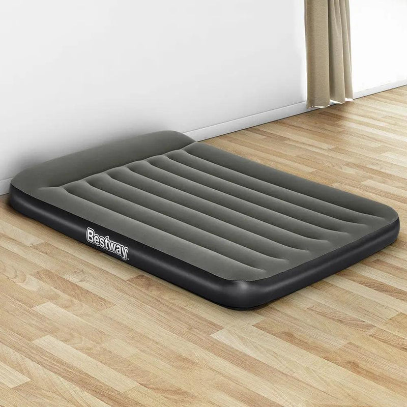Bestway Air Mattress Double Inflatable Bed 30cm Airbed Grey by SportZone.co.nz