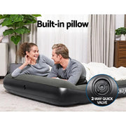 Bestway Air Mattress Double Inflatable Bed 30cm Airbed Grey by SportZone.co.nz