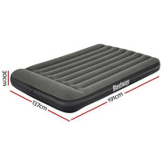 Bestway Air Mattress Double Inflatable Bed 30cm Airbed Grey by SportZone.co.nz