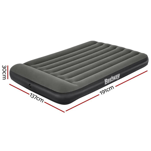 Bestway Air Mattress Double Inflatable Bed 30cm Airbed Grey by SportZone.co.nz