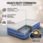 SportZone.co.nz Home & Garden > Inflatable Mattress Bestway Single Air Mattress with Built-in Pump Tritech Inflatable Bed 46cm Bestway Single Air Mattress with Built-in Pump Tritech Inflatable Bed 46cm