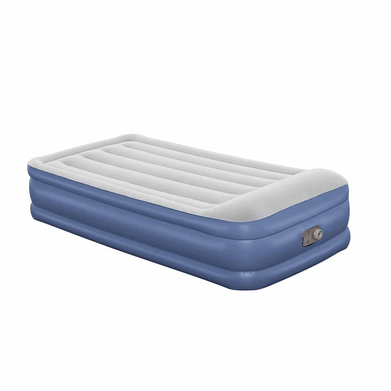 SportZone.co.nz Home & Garden > Inflatable Mattress Bestway Single Air Mattress with Built-in Pump Tritech Inflatable Bed 46cm Bestway Single Air Mattress with Built-in Pump Tritech Inflatable Bed 46cm