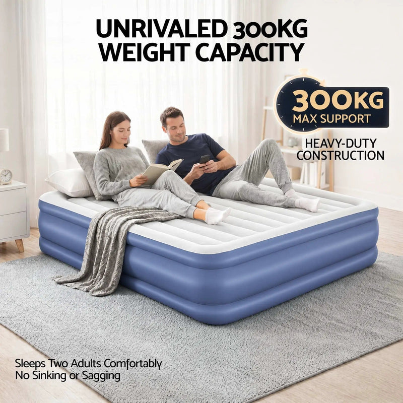 SportZone.co.nz Home & Garden > Inflatable Mattress Bestway King Air Mattress with Built-in Pump Tritech Inflatable Bed 56cm Bestway King Air Mattress with Built-in Pump Tritech Inflatable Bed 56cm