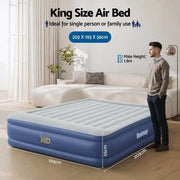 SportZone.co.nz Home & Garden > Inflatable Mattress Bestway King Air Mattress with Built-in Pump Tritech Inflatable Bed 56cm Bestway King Air Mattress with Built-in Pump Tritech Inflatable Bed 56cm