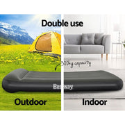 Bestway Air Mattress Queen Inflatable Bed 30cm Airbed Grey by SportZone.co.nz